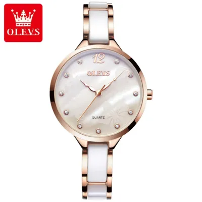 OLEVS 5872 Luxury Top Brand Watch For Women Waterproof Luminous Original Quartz Ladies Wristwatch Fashion Women's Watches